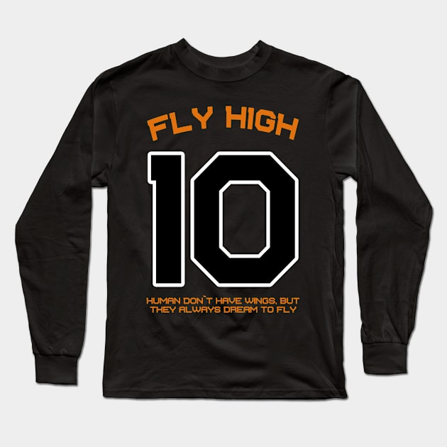 Number 10 Shoyo Hinata VIII Long Sleeve T-Shirt by RayyaShop